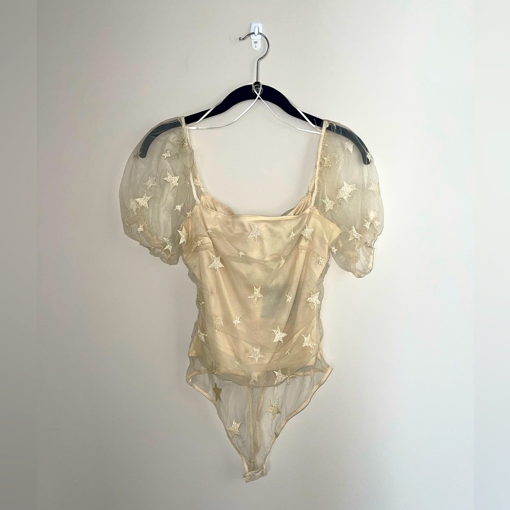 Lelis star mesh bodysuit